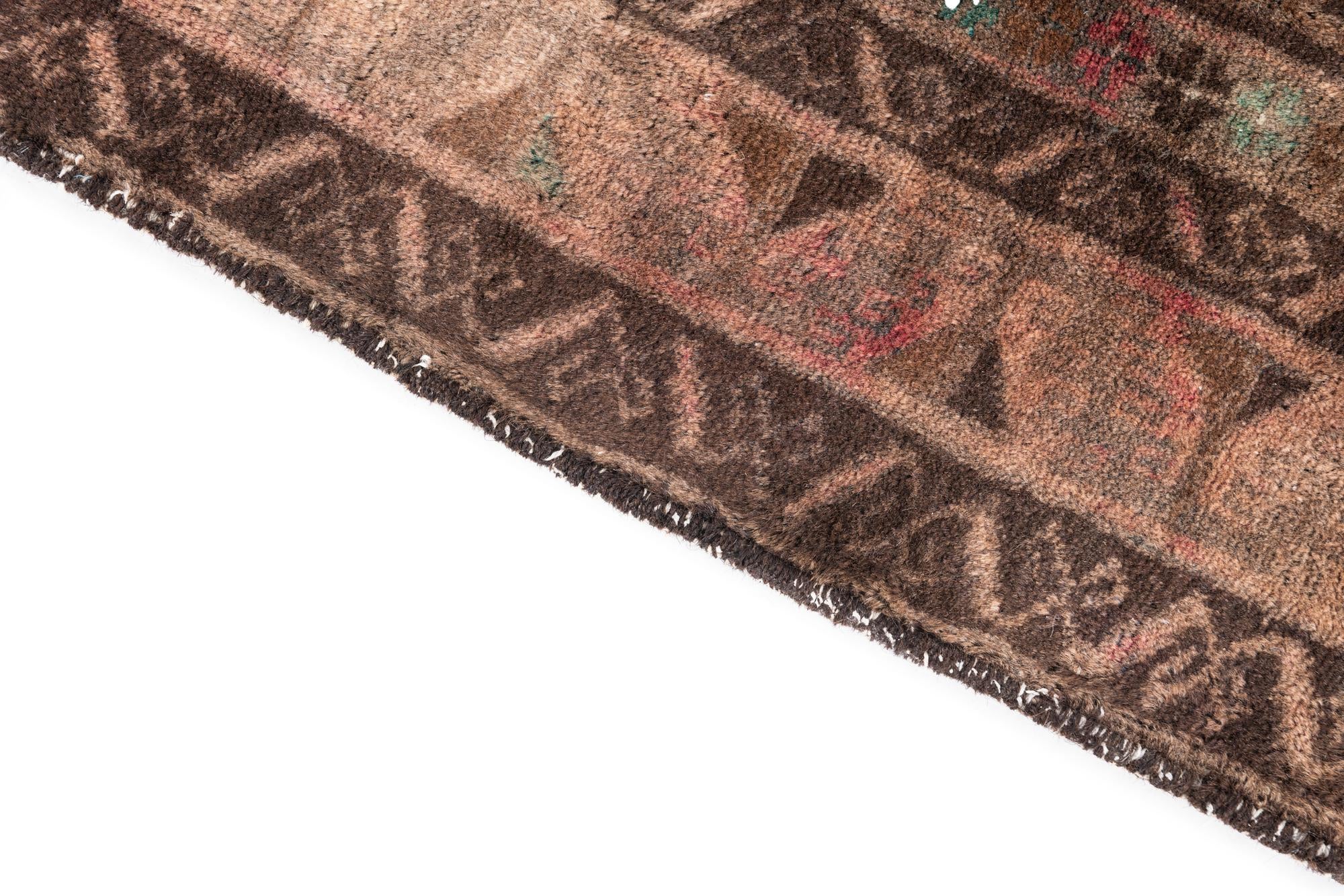 3' 4 x 6' 3 Hand Knotted Ultra Vintage Persian Wool Rug