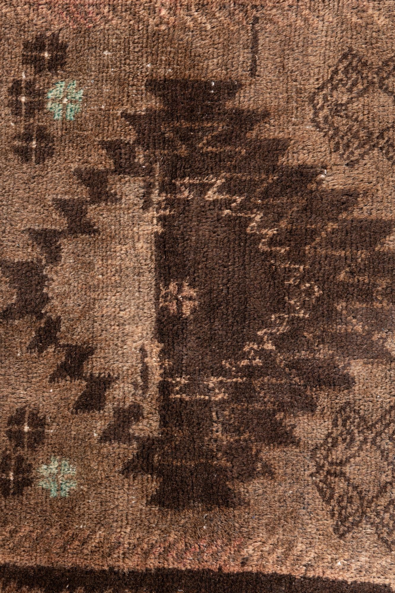 3' 4 x 6' 3 Hand Knotted Ultra Vintage Persian Wool Rug