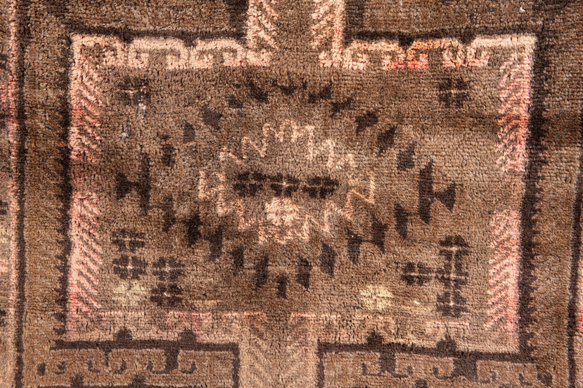 3' 4 x 6' 3 Hand Knotted Ultra Vintage Persian Wool Rug