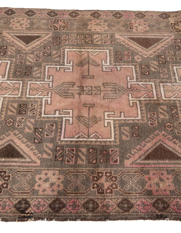 Detail image of 3' 6 x 6' 2  Hand Knotted Ultra Vintage Persian Wool Rug
