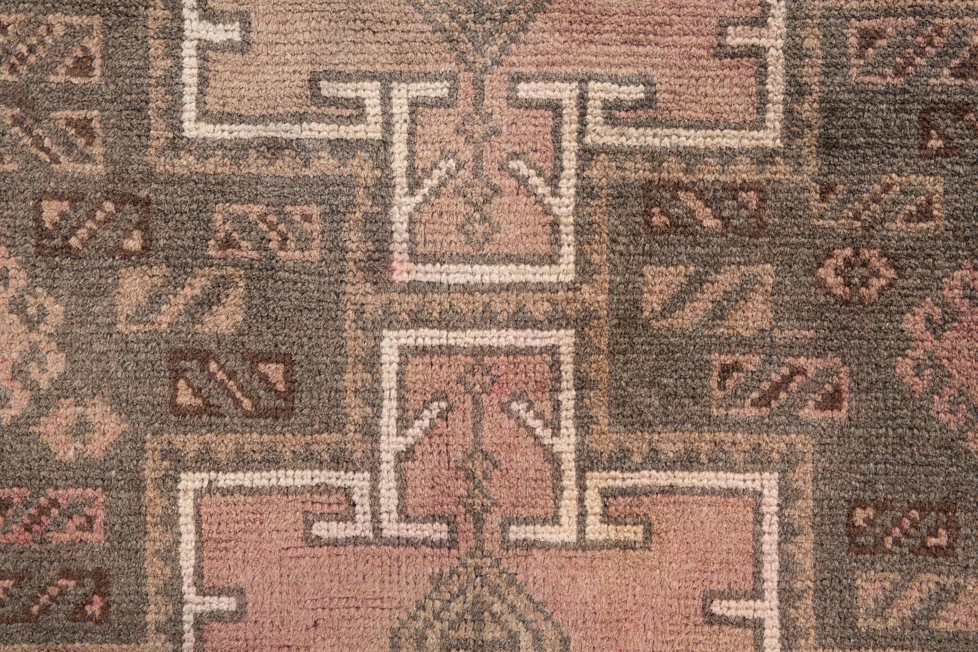 105cm x 190cm Hand Knotted Ultra Vintage Persian Wool Rug