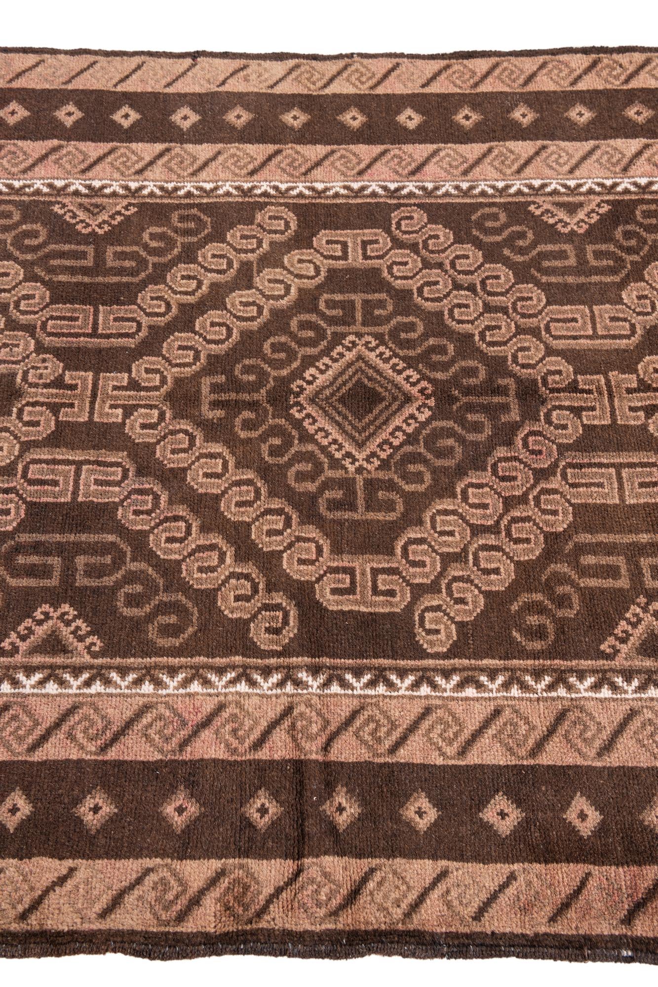 3' 5 x 6' 4 Hand Knotted Ultra Vintage Persian Wool Rug