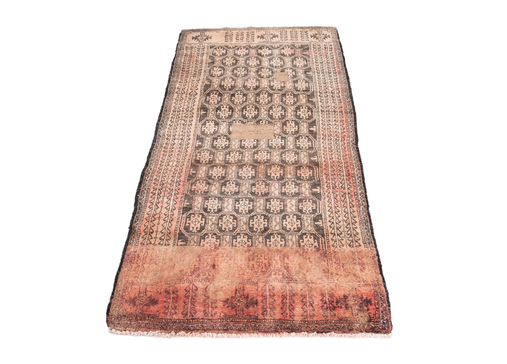 2' 9 x 5' 4 Hand Knotted Ultra Vintage Persian Wool Rug