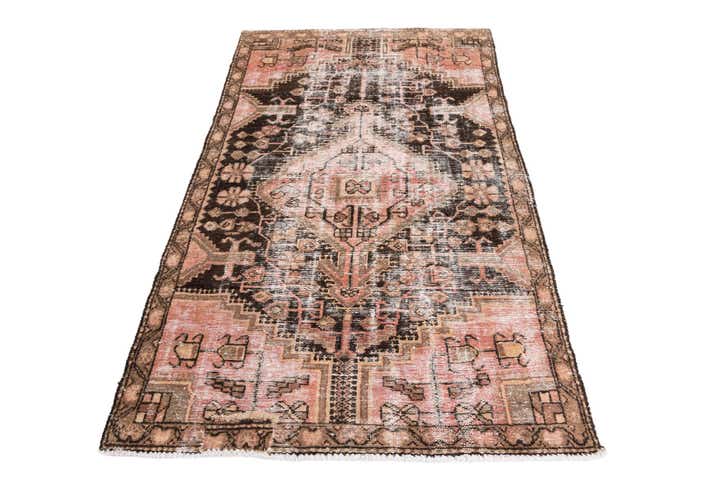 3' 7 x 5' 10 Hand Knotted Ultra Vintage Persian Wool Rug