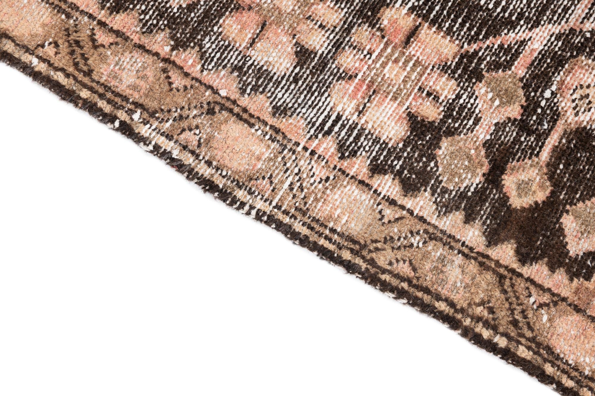 3' 7 x 5' 10 Hand Knotted Ultra Vintage Persian Wool Rug