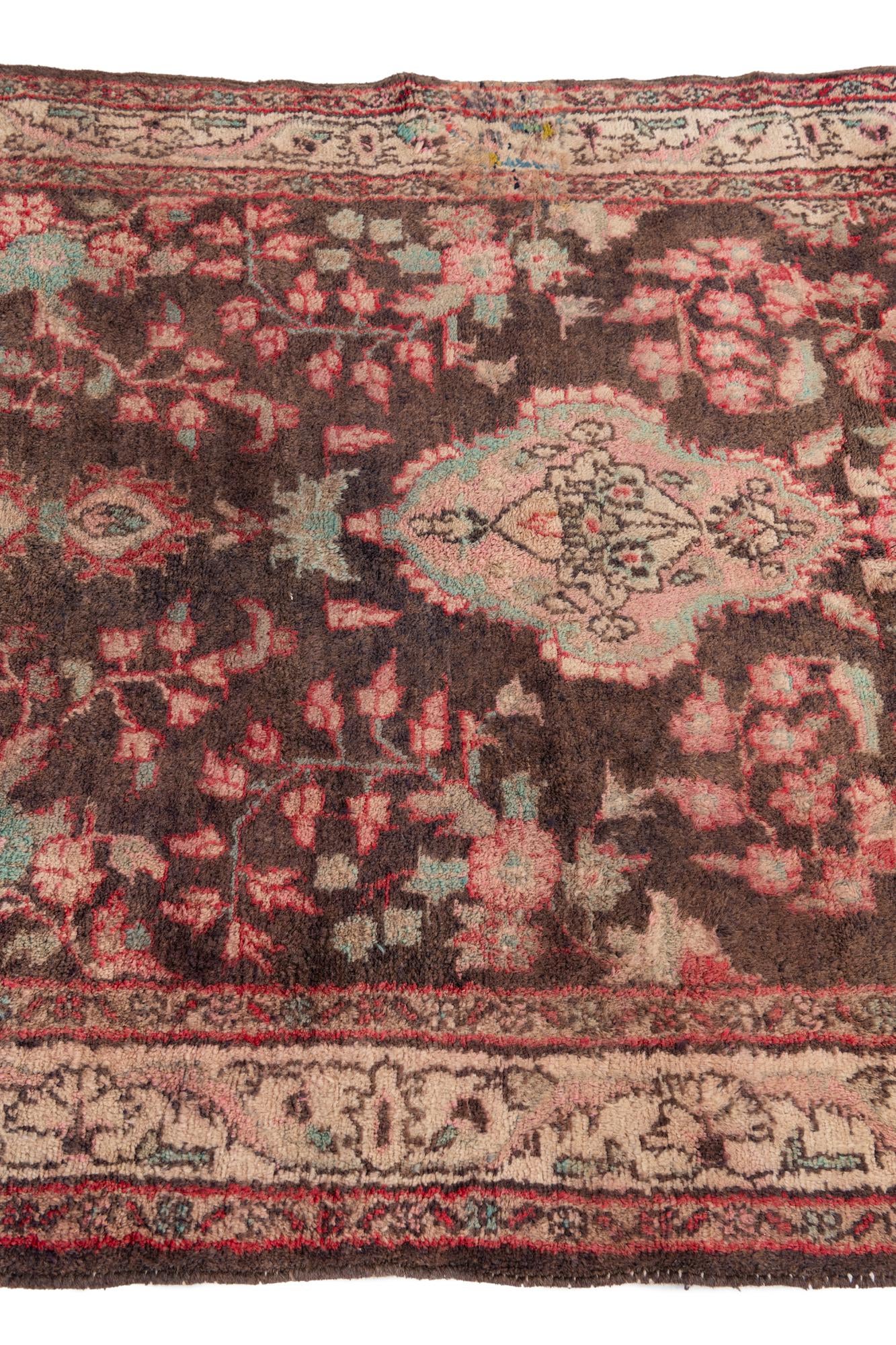 3' 4 x 6' 3 Hand Knotted Ultra Vintage Persian Wool Rug