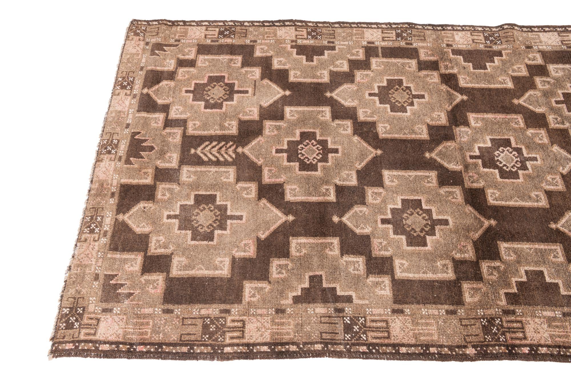 3' 6 x 6' 4 Hand Knotted Ultra Vintage Persian Wool Rug