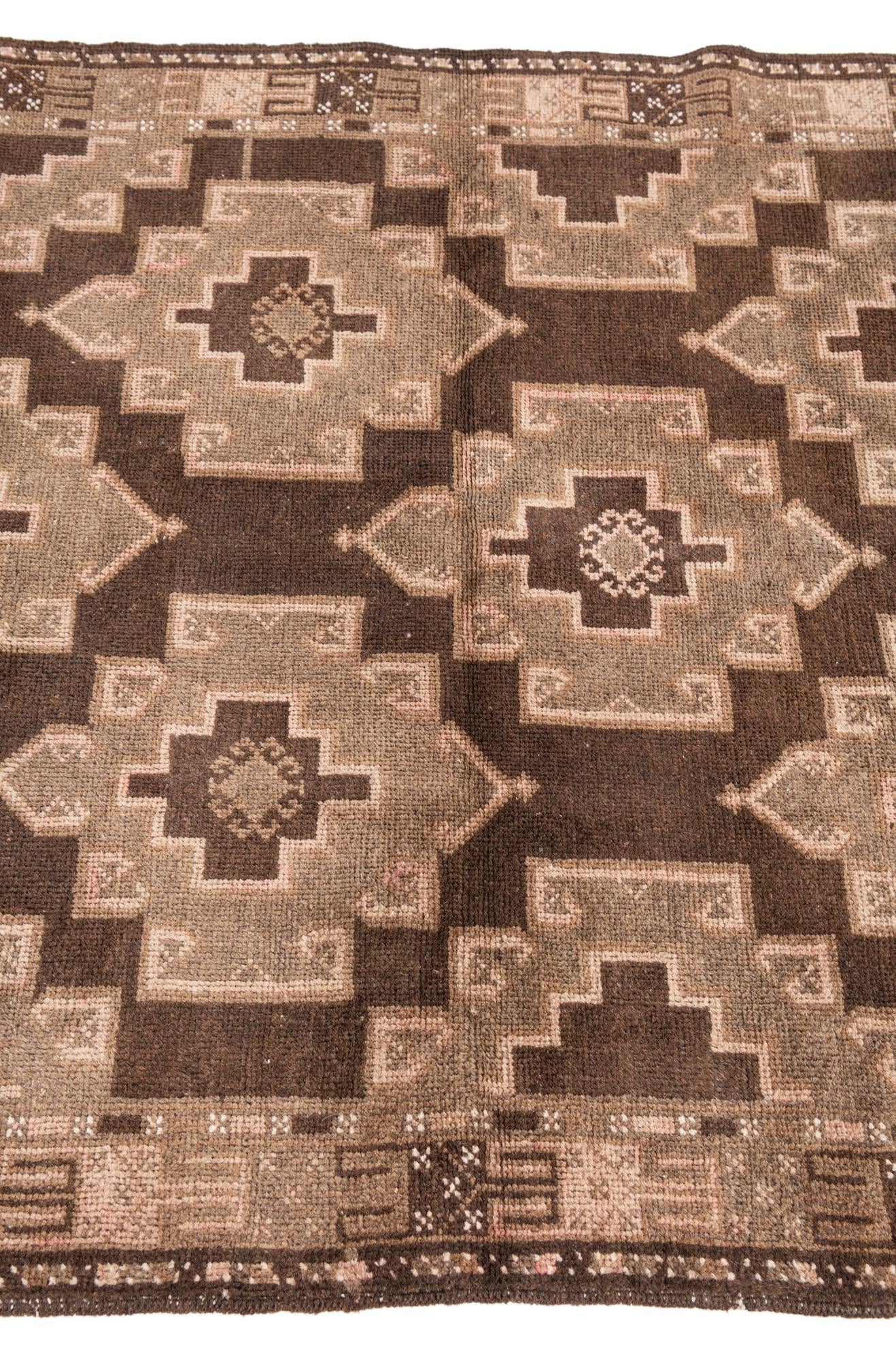 3' 6 x 6' 4 Hand Knotted Ultra Vintage Persian Wool Rug