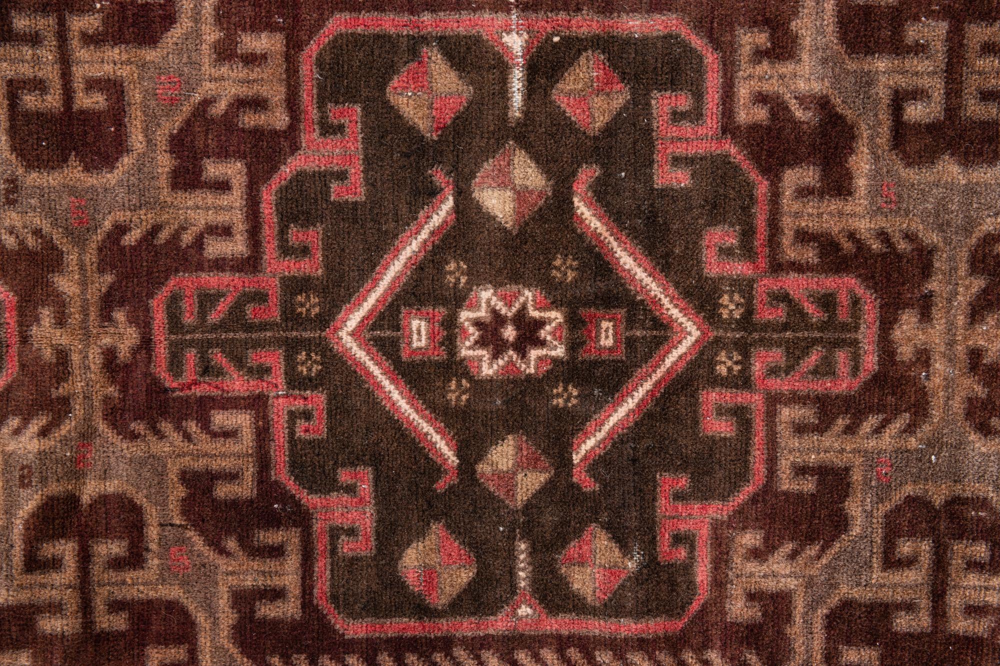 3' 9 x 6' 5 Hand Knotted Ultra Vintage Persian Wool Rug
