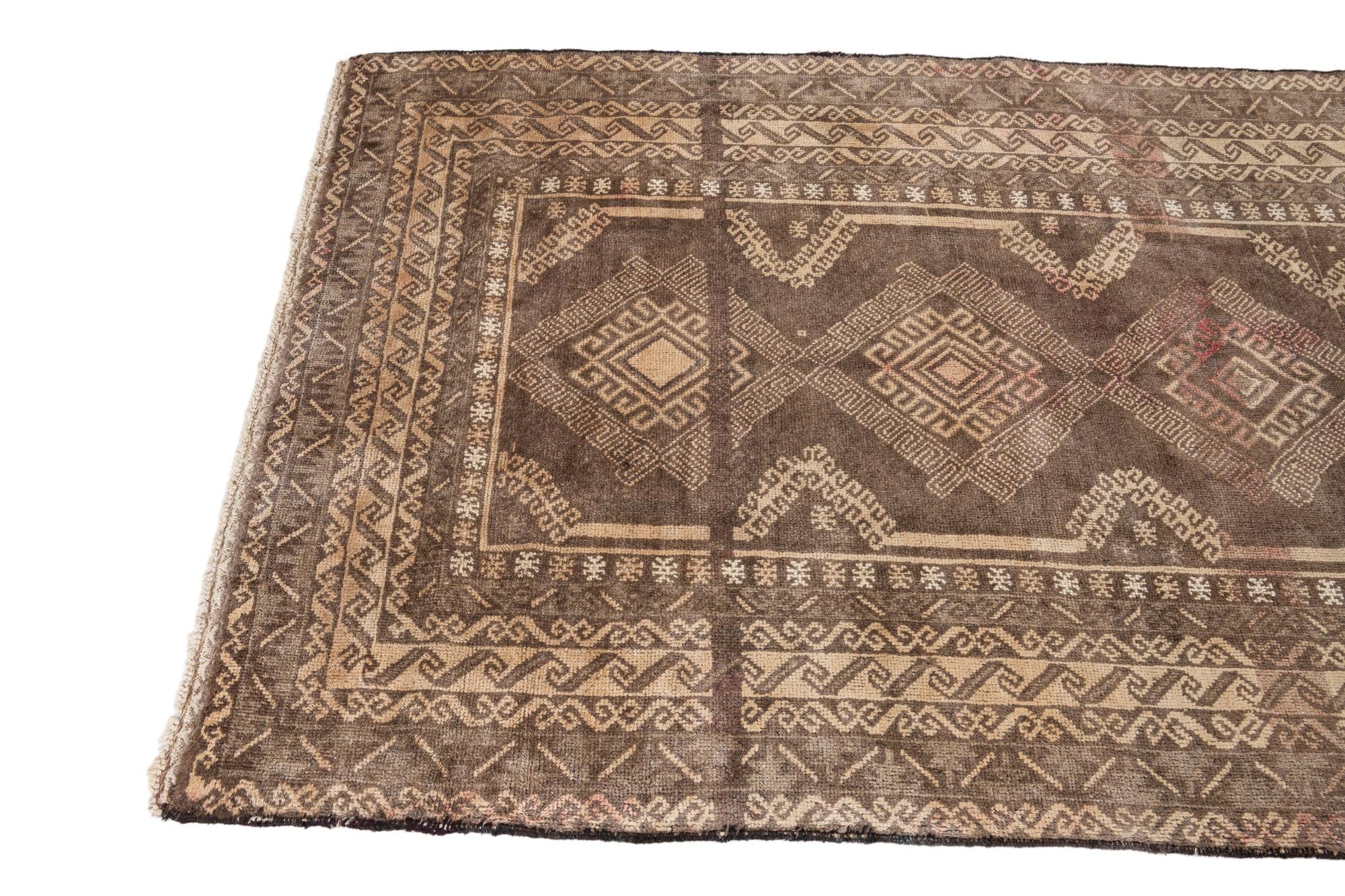 4' 1 x 7' 1 Hand Knotted Ultra Vintage Persian Wool Rug