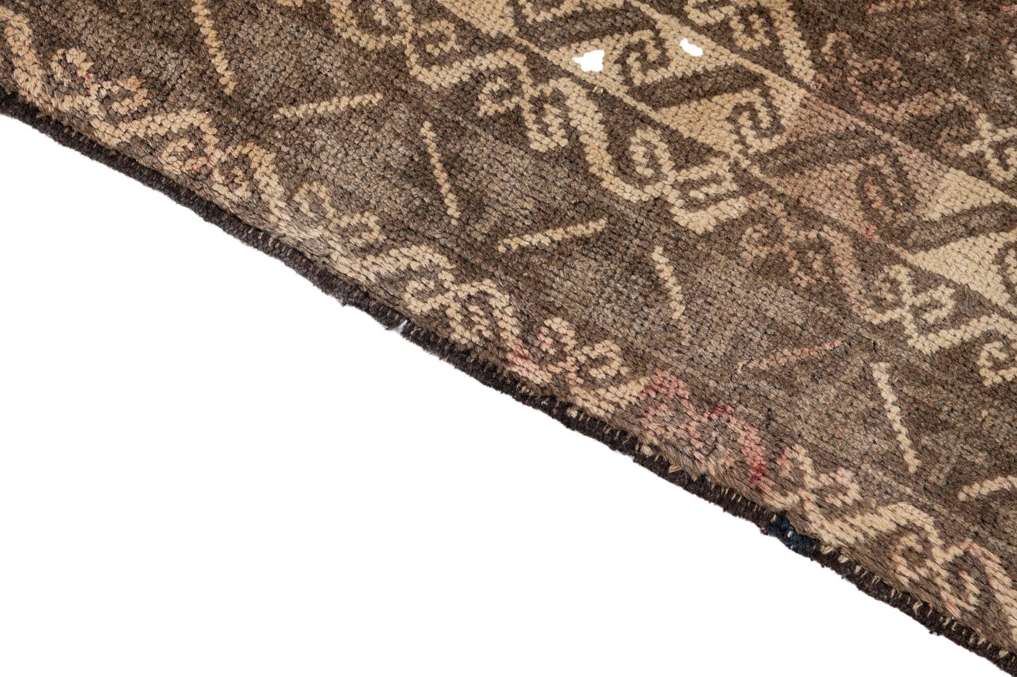 4' 1 x 7' 1 Hand Knotted Ultra Vintage Persian Wool Rug
