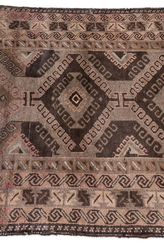 Detail image of 3' 5 x 6' Hand Knotted Ultra Vintage Persian Wool Rug