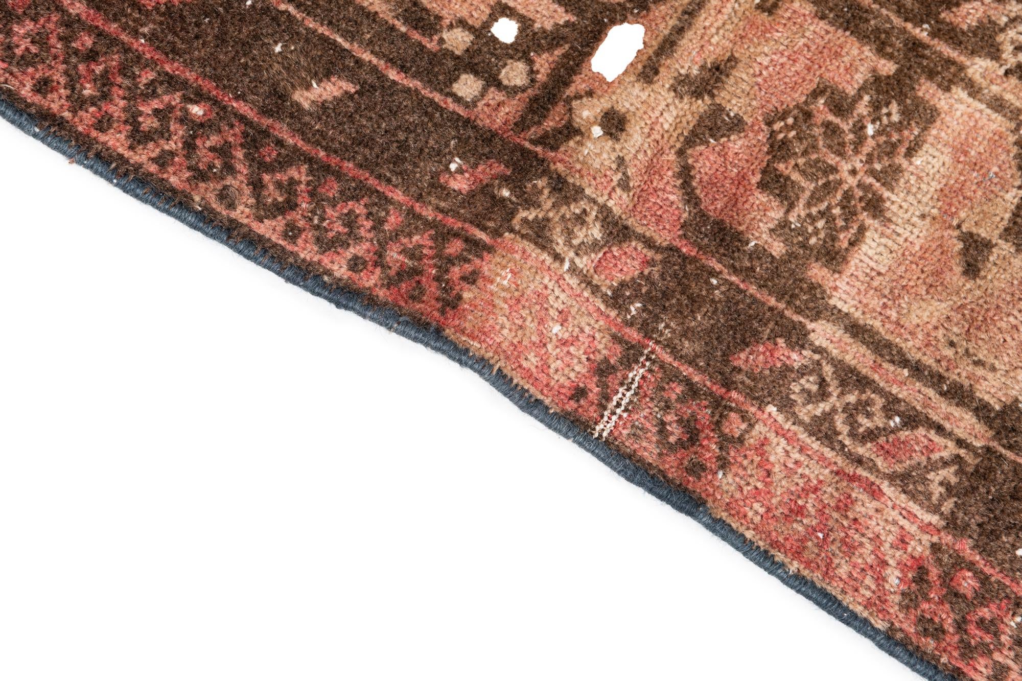 3' 7 x 6' 3 Hand Knotted Ultra Vintage Persian Wool Rug