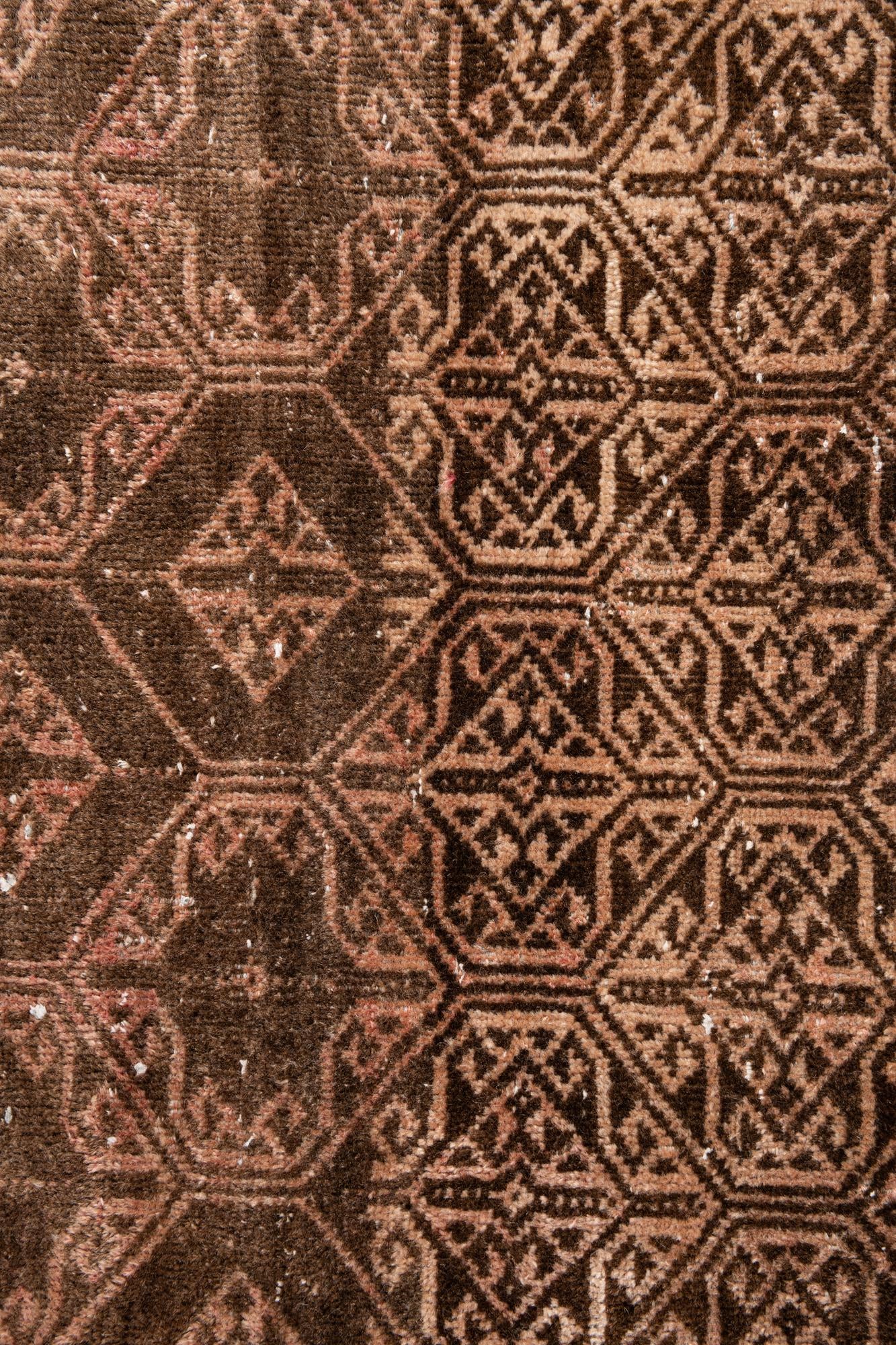3' 7 x 6' 3 Hand Knotted Ultra Vintage Persian Wool Rug