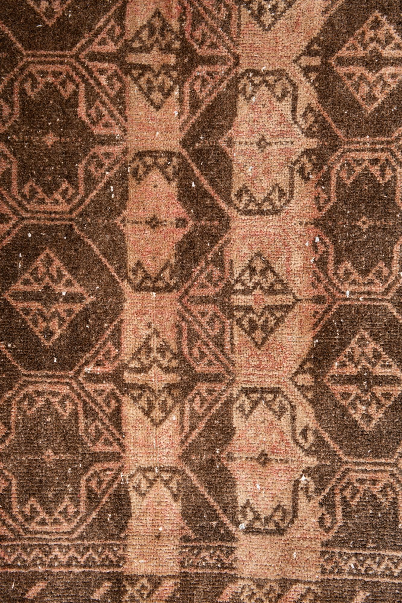 3' 7 x 6' 3 Hand Knotted Ultra Vintage Persian Wool Rug