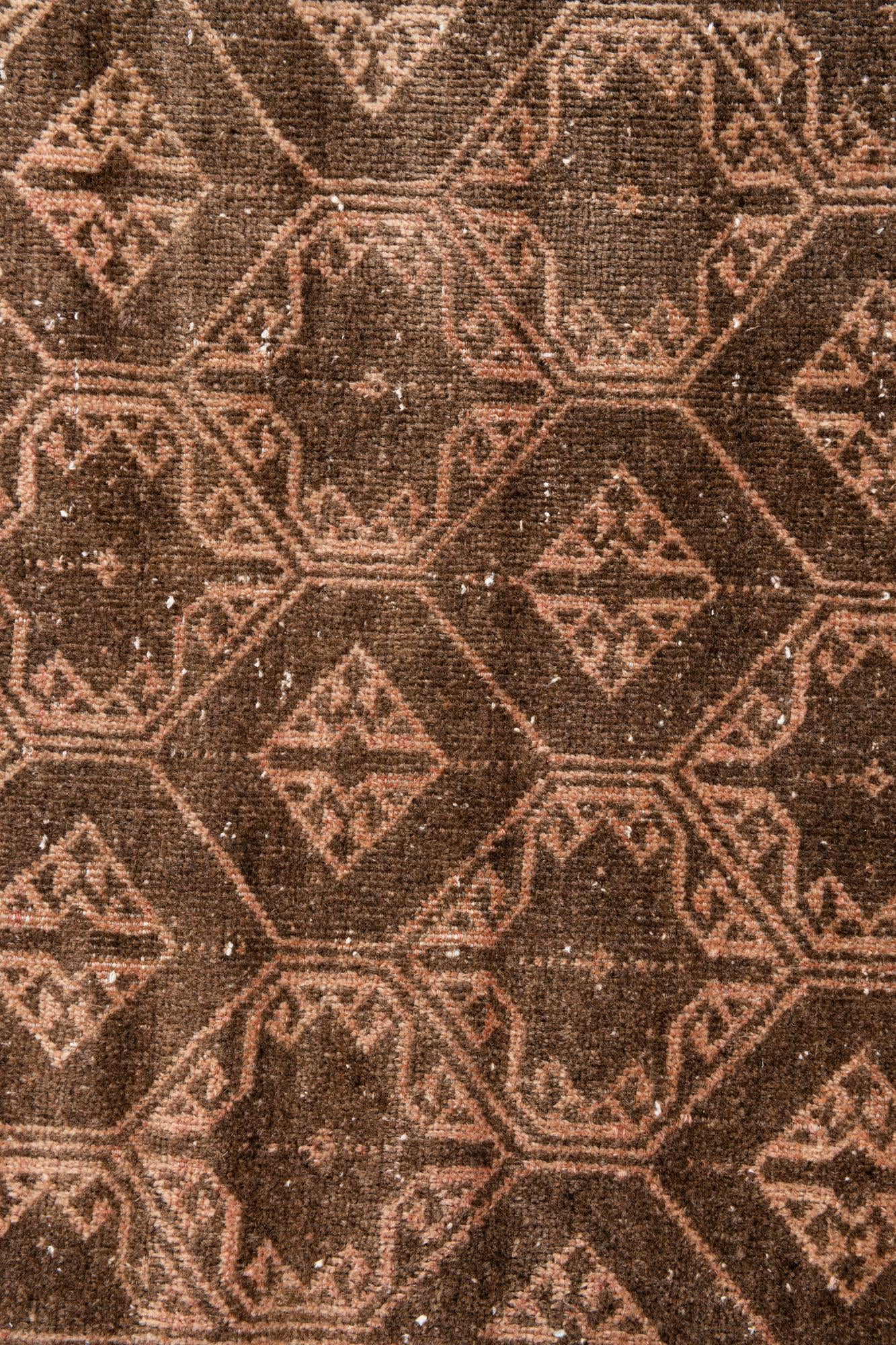 3' 7 x 6' 3 Hand Knotted Ultra Vintage Persian Wool Rug