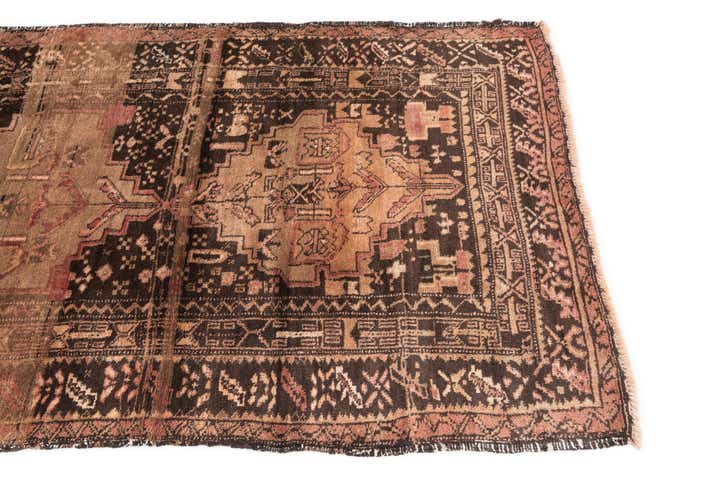 3' 8 x 5' 5 Hand Knotted Ultra Vintage Persian Wool Rug