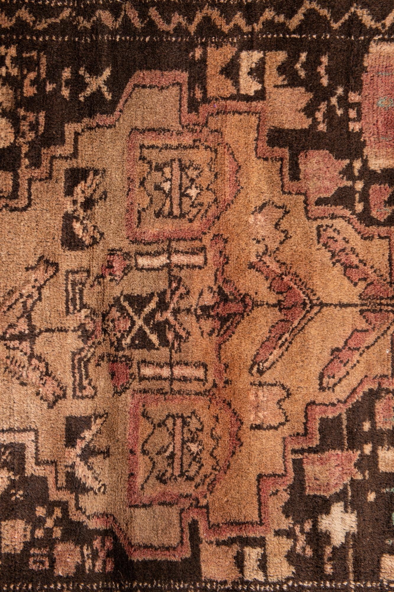 3' 8 x 5' 5 Hand Knotted Ultra Vintage Persian Wool Rug