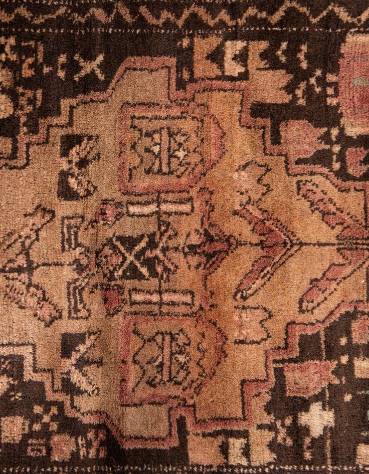 Detail image of 3' 8 x 5' 5  Hand Knotted Ultra Vintage Persian Wool Rug
