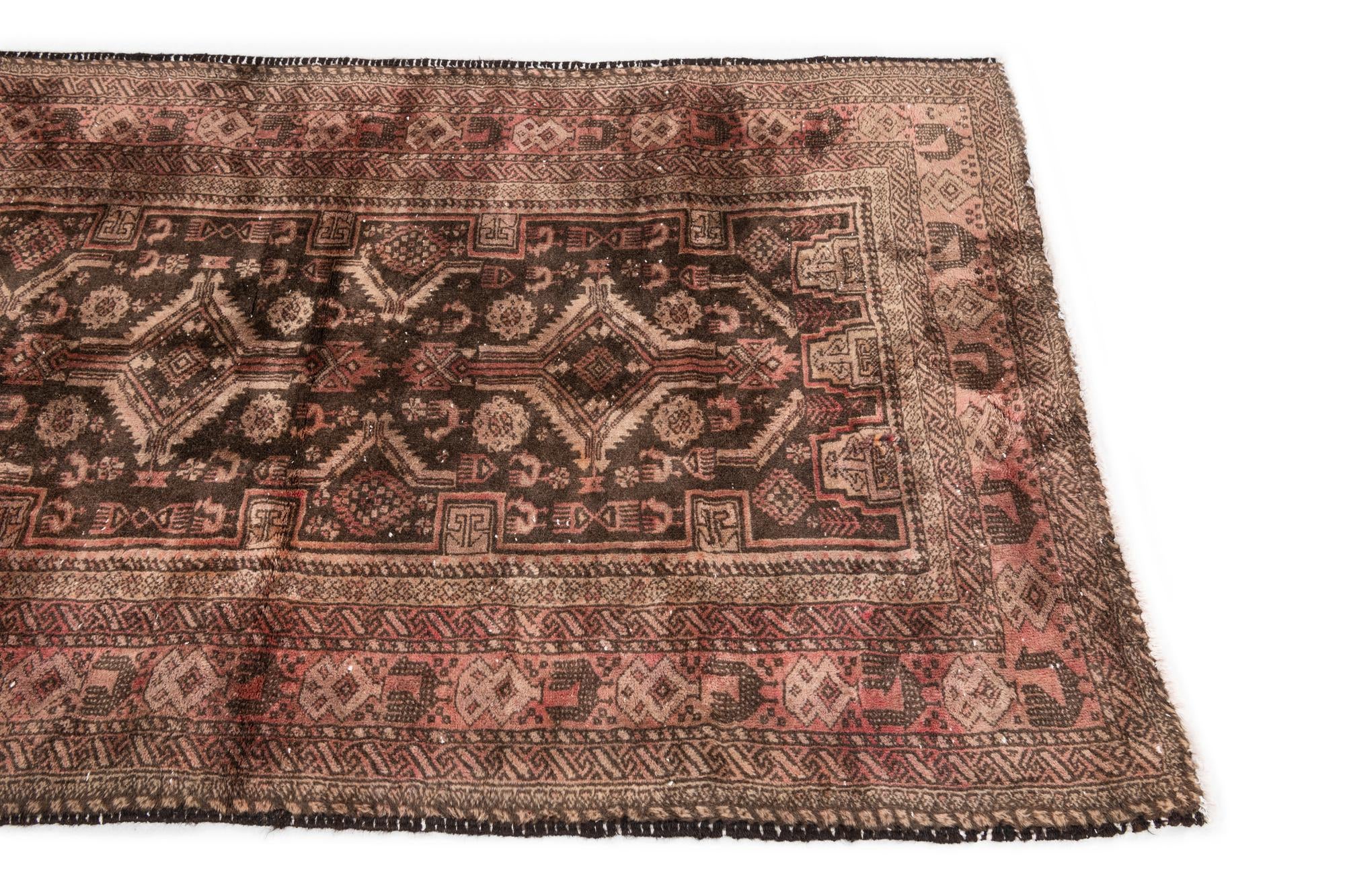 3' 4 x 5' 6 Hand Knotted Ultra Vintage Persian Wool Rug