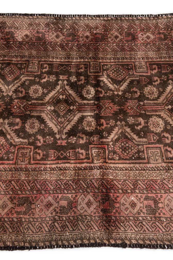3' 4 x 5' 6 Hand Knotted Ultra Vintage Persian Wool Rug