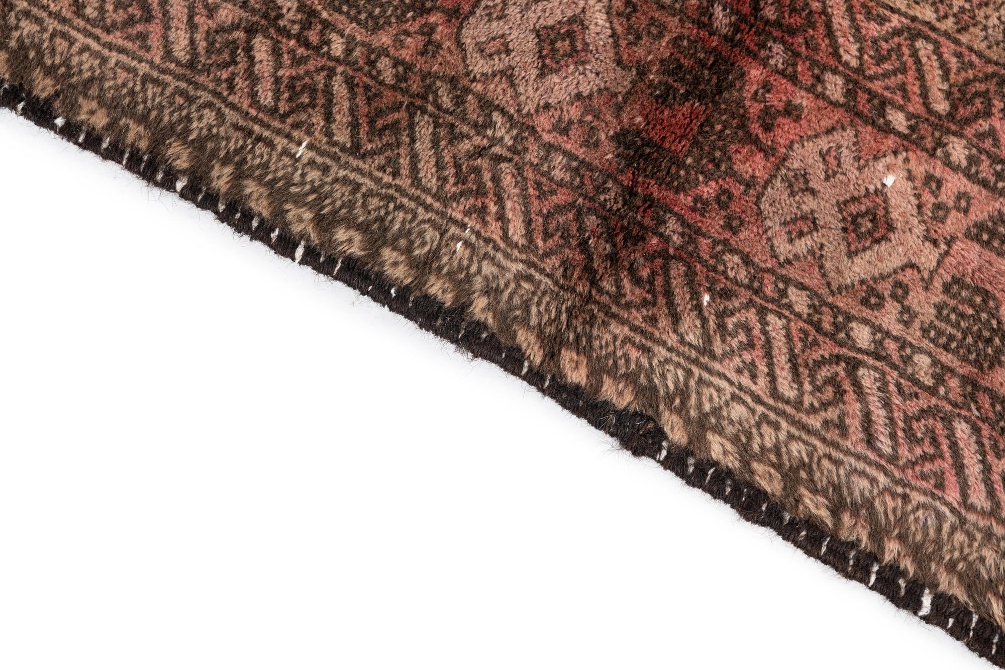 3' 4 x 5' 6 Hand Knotted Ultra Vintage Persian Wool Rug
