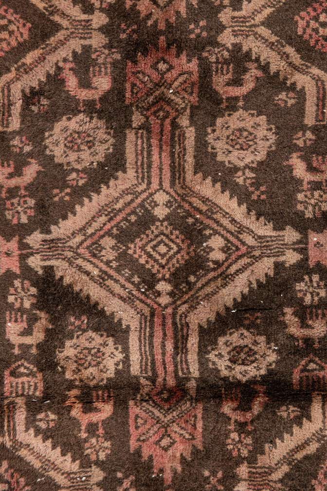 3' 4 x 5' 6 Hand Knotted Ultra Vintage Persian Wool Rug
