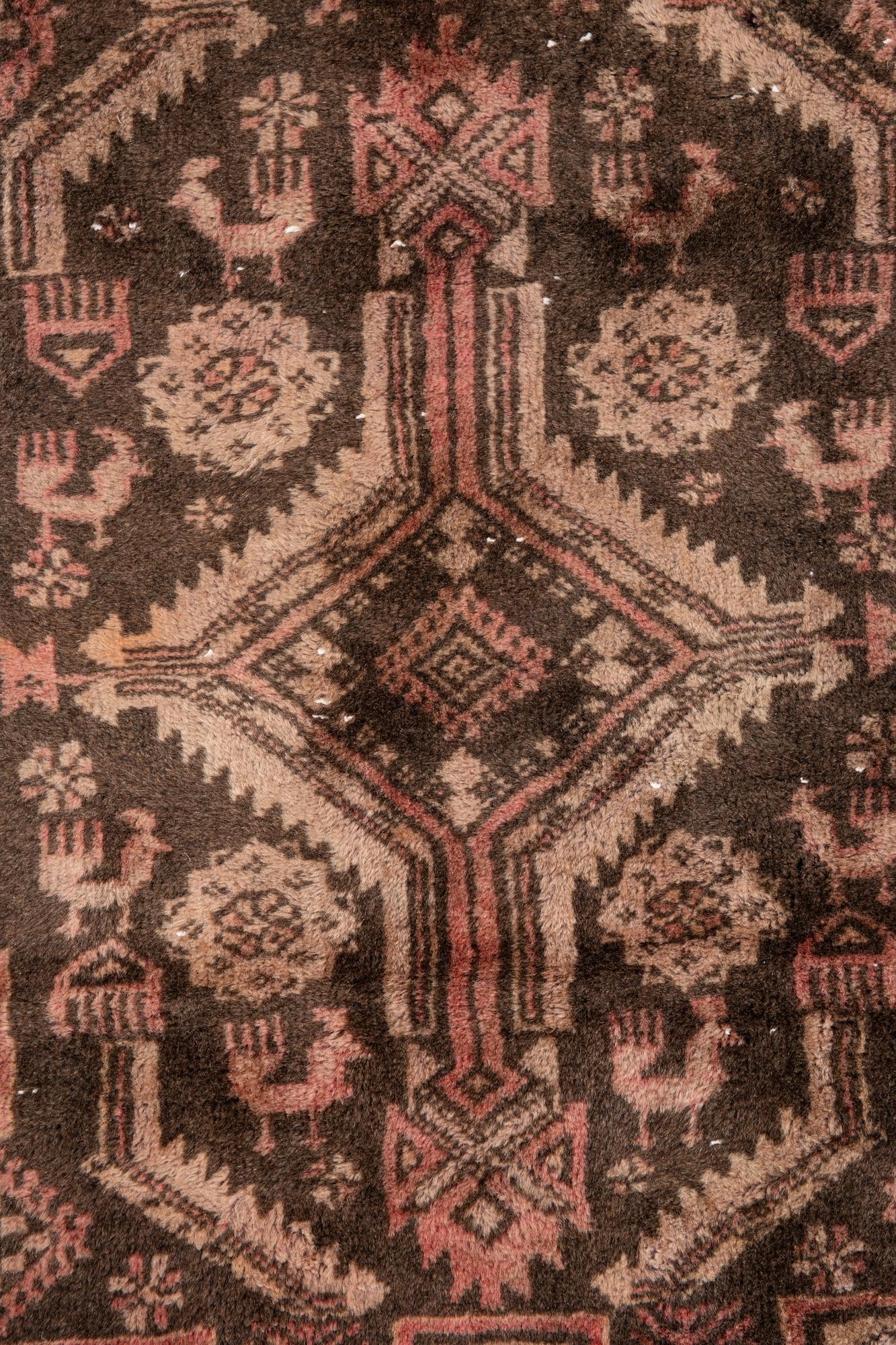 3' 4 x 5' 6 Hand Knotted Ultra Vintage Persian Wool Rug