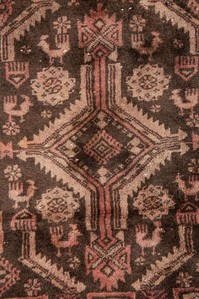 3' 4 x 5' 6 Hand Knotted Ultra Vintage Persian Wool Rug