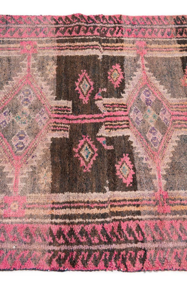Detail image of 3' 4 x 6' Hand Knotted Ultra Vintage Persian Wool Rug