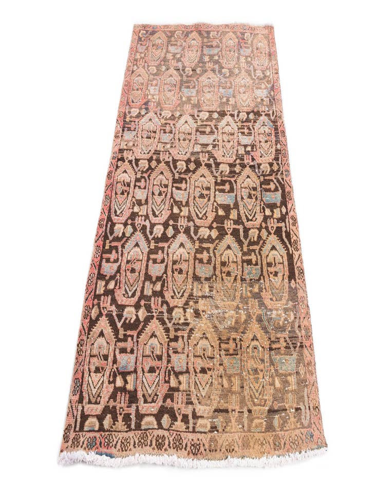 Detail image of 3' 9 x 5' 10  Hand Knotted Ultra Vintage Persian Wool Rug