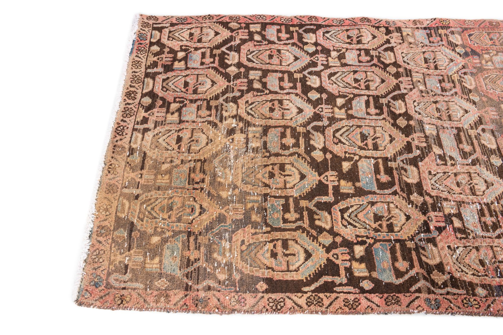 3' 9 x 5' 10 Hand Knotted Ultra Vintage Persian Wool Rug