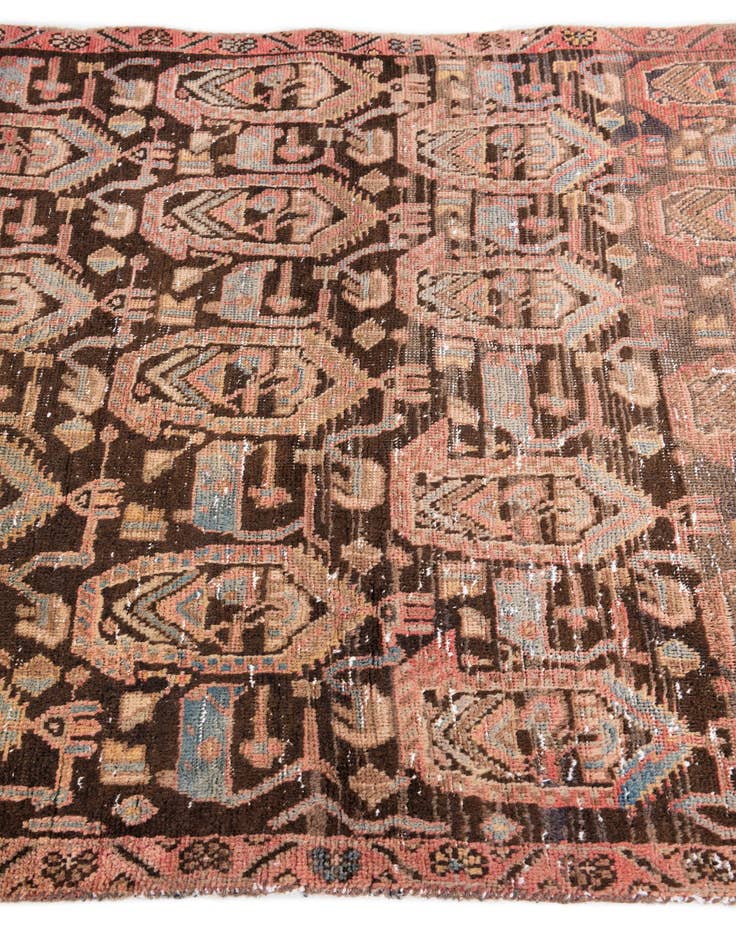 Detail image of 3' 9 x 5' 10  Hand Knotted Ultra Vintage Persian Wool Rug