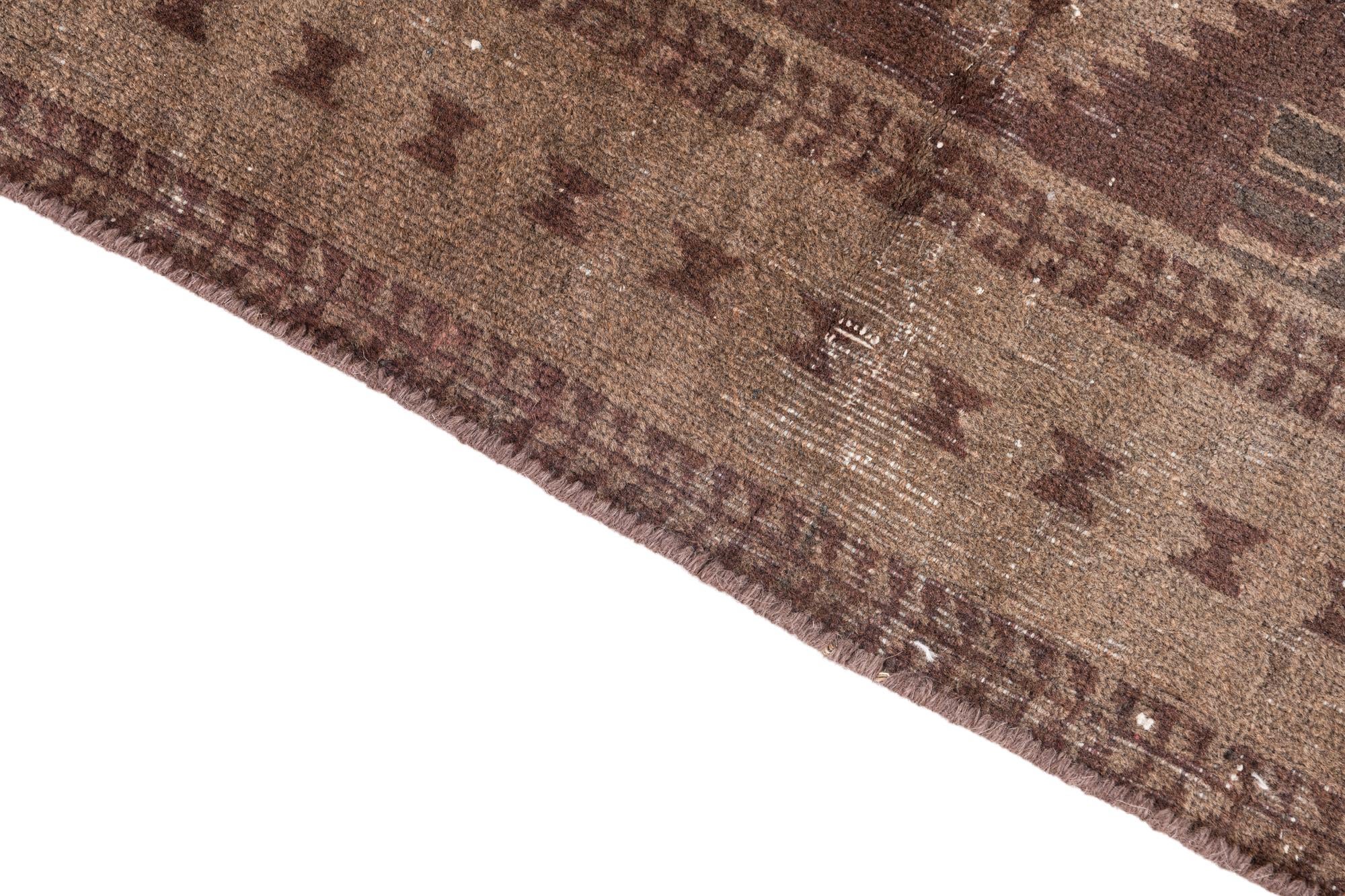 3' 9 x 6' 4 Hand Knotted Ultra Vintage Persian Wool Rug