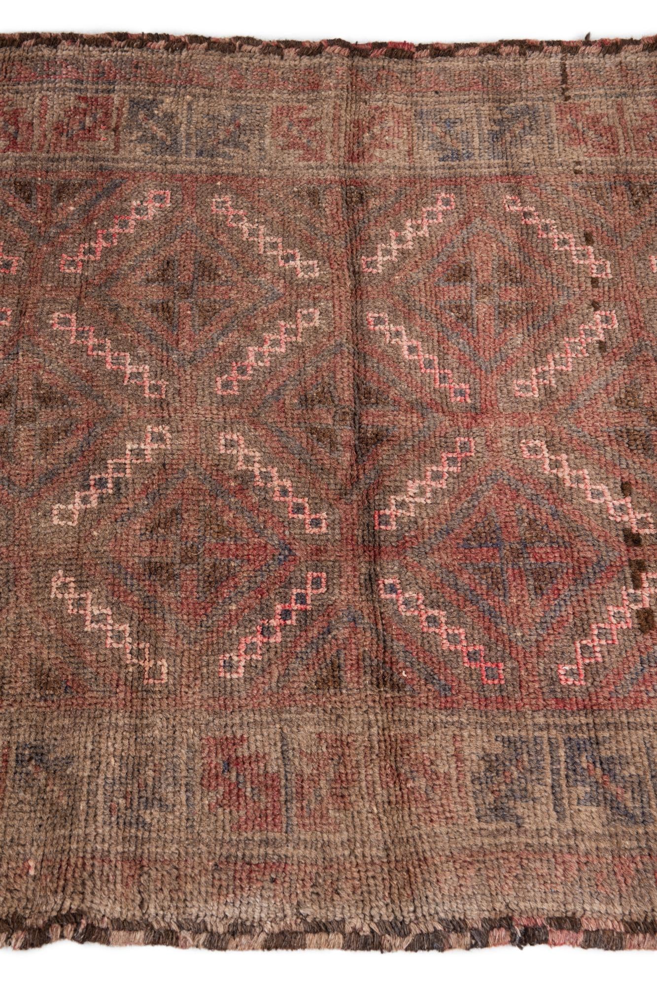 2' 10 x 4' 10 Hand Knotted Ultra Vintage Persian Wool Rug