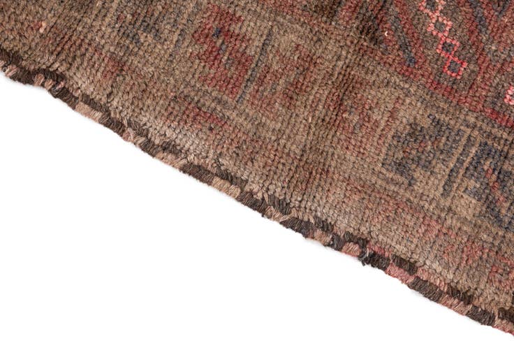 Detail image of 2' 10 x 4' 10 Hand Knotted Ultra Vintage Persian Wool Rug