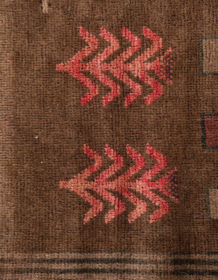 Detail image of 3' 1 x 4' 7  Hand Knotted Ultra Vintage Persian Wool Rug