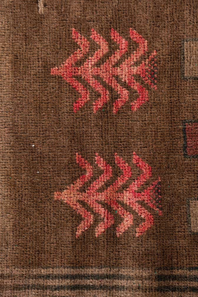 3' 1 x 4' 7 Hand Knotted Ultra Vintage Persian Wool Rug