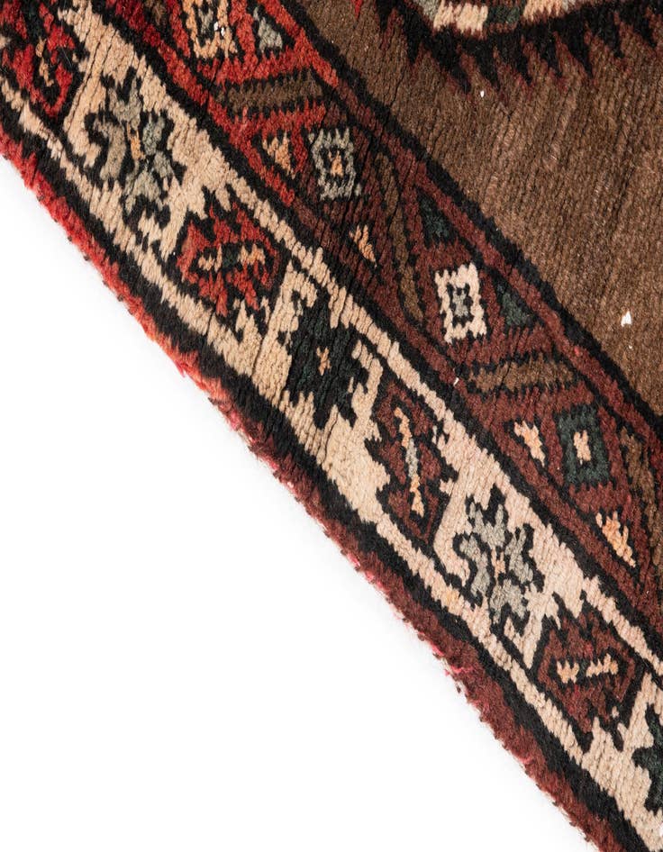 Detail image of 3' 1 x 4' 8 Hand Knotted Ultra Vintage Persian Wool Rug