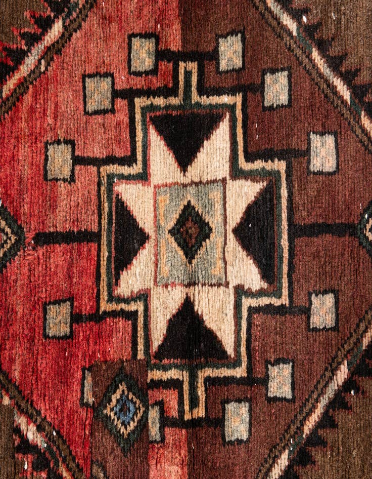 Detail image of 3' 1 x 4' 8 Hand Knotted Ultra Vintage Persian Wool Rug