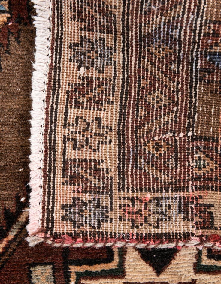 Detail image of 3' 1 x 4' 8 Hand Knotted Ultra Vintage Persian Wool Rug
