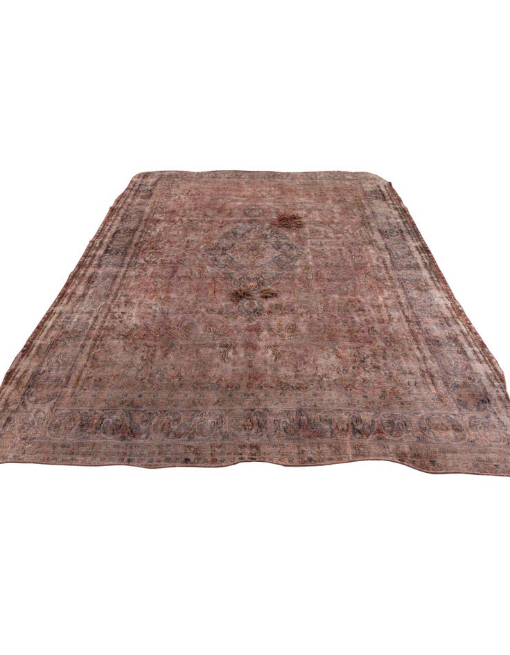 Detail image of 9' 7 x 12' 6 Hand Knotted Ultra Vintage Persian Wool Rug