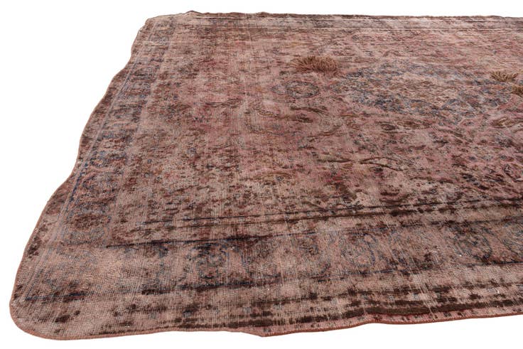 Detail image of 9' 7 x 12' 6 Hand Knotted Ultra Vintage Persian Wool Rug