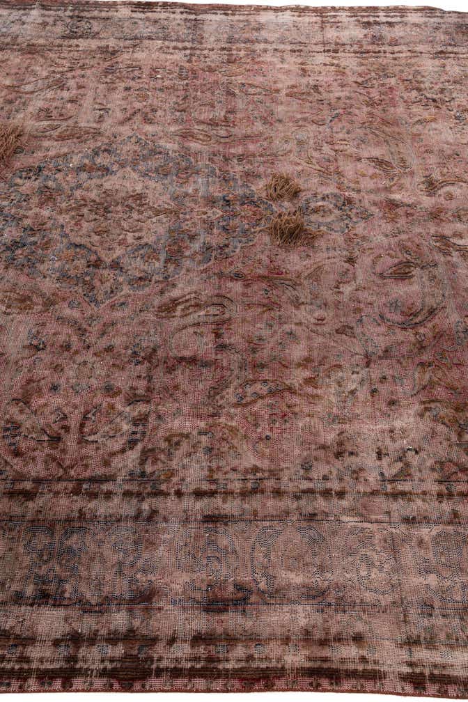 9' 7 x 12' 6 Hand Knotted Ultra Vintage Persian Wool Rug