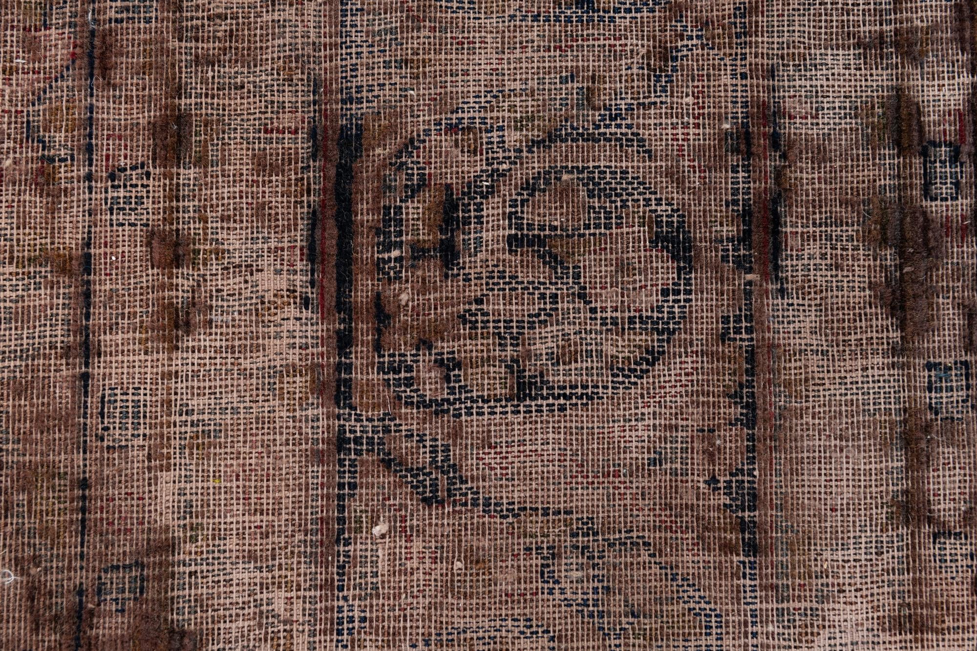 9' 7 x 12' 6 Hand Knotted Ultra Vintage Persian Wool Rug