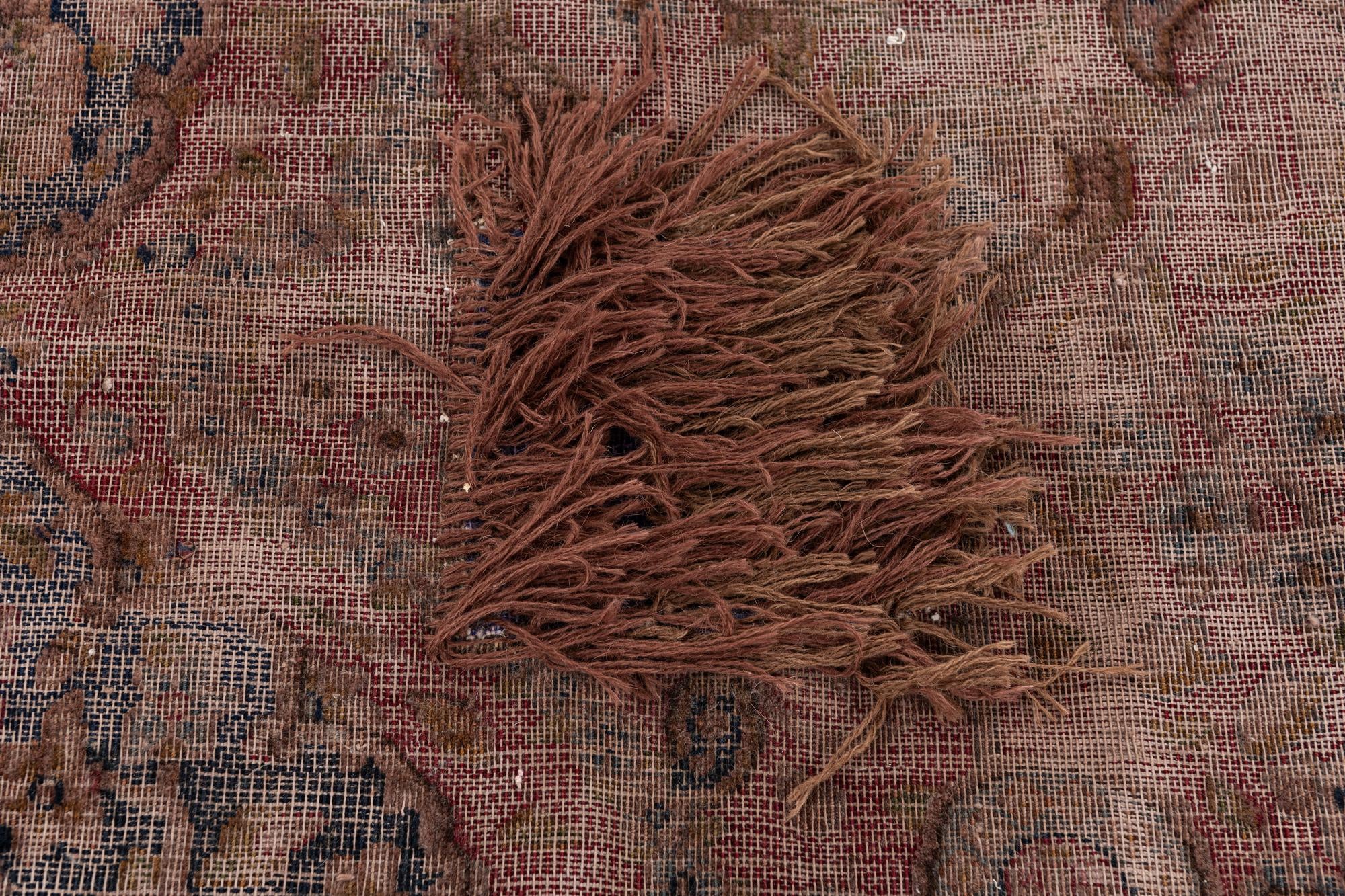9' 7 x 12' 6 Hand Knotted Ultra Vintage Persian Wool Rug