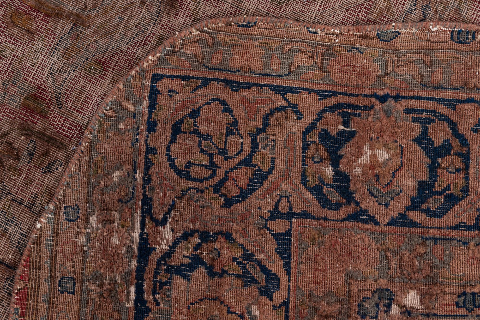 9' 7 x 12' 6 Hand Knotted Ultra Vintage Persian Wool Rug
