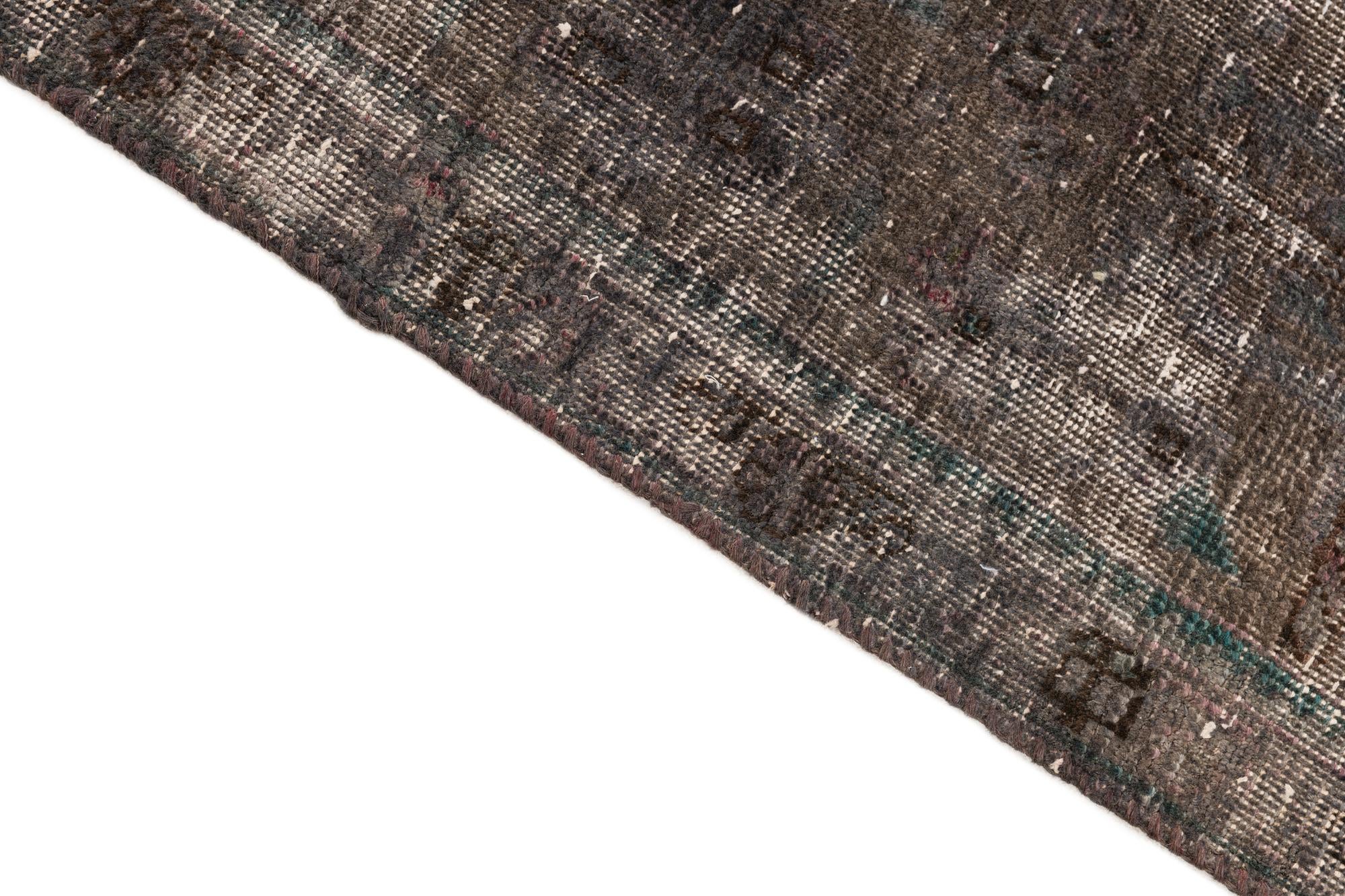 4' 9 x 8' 1 Hand Knotted Ultra Vintage Persian Wool Rug