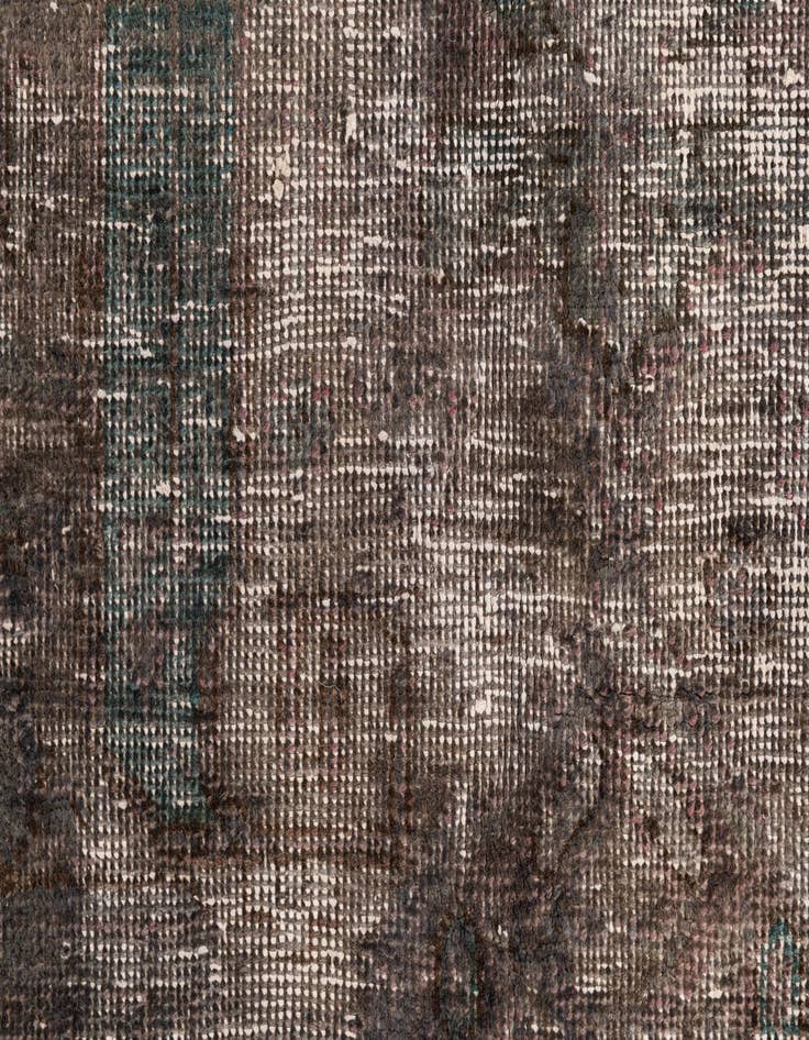 Detail image of 4' 9 x 8' 1  Hand Knotted Ultra Vintage Persian Wool Rug