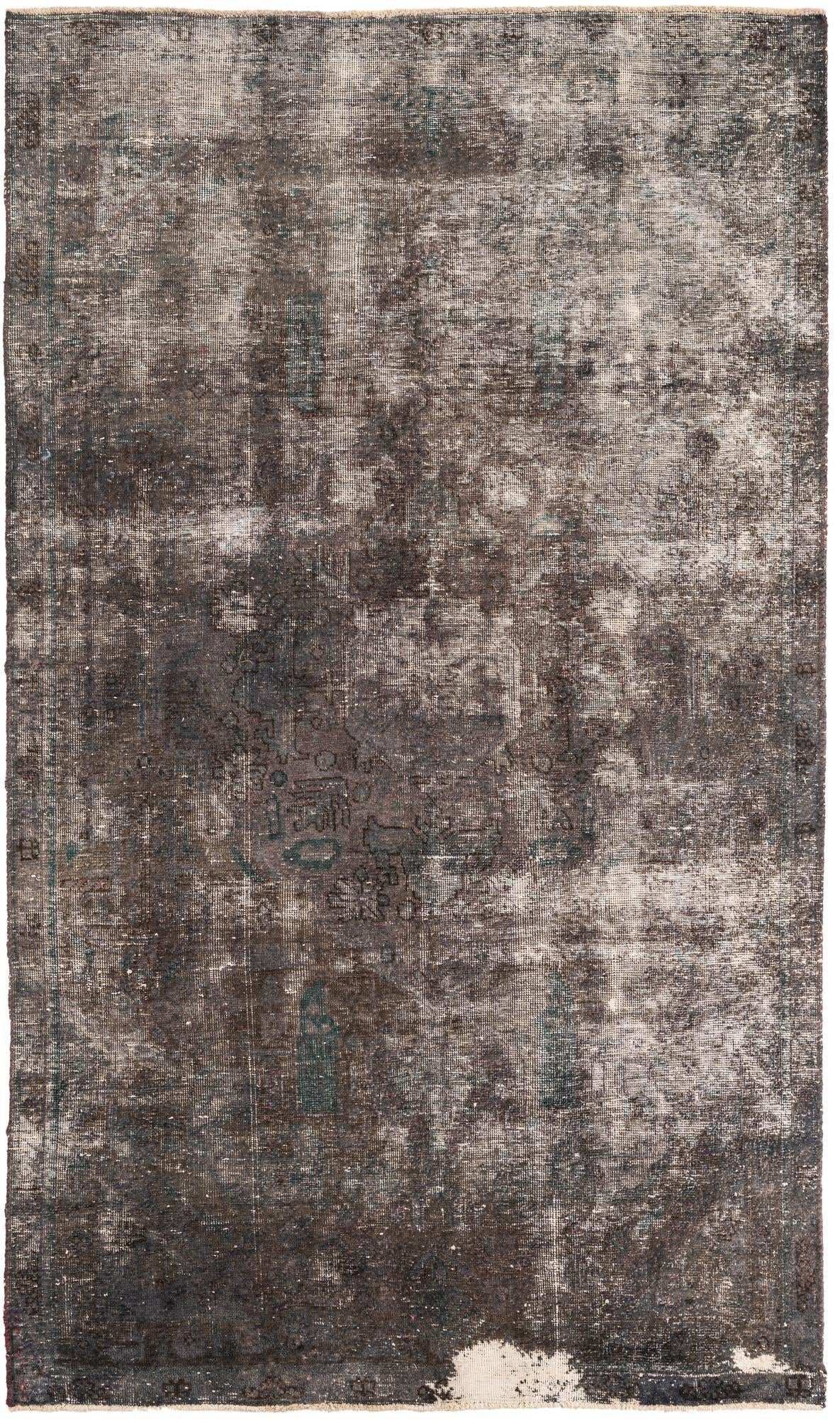 4' 9 x 8' 1 Hand Knotted Ultra Vintage Persian Wool Rug